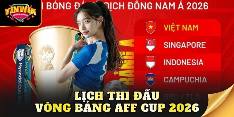 lich thi dau vong bang aff cup 2026 Lịch thi đấu vòng bảng AFF Cup 2026