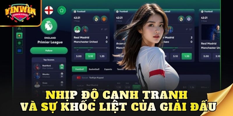 nhip do canh tranh va su khoc liet cua giai dau Nhịp độ cạnh tranh và sự khốc liệt của giải đấu